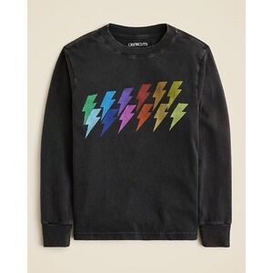 NWT!!! J. CREW Crewcuts Lightning Bolt Long Sleeve Graphic T-Shirt XXS 2-3 Years